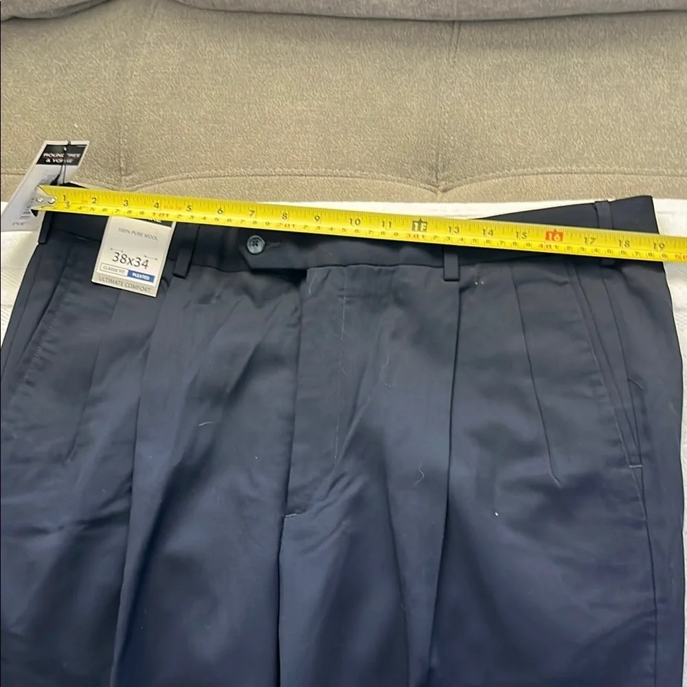 Roundtree & Yorke Blue Dress Pants Classic Fit